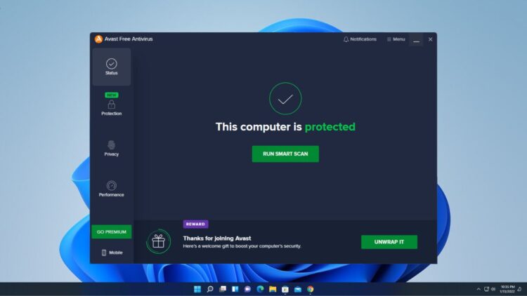 avast free antivirus windows 10