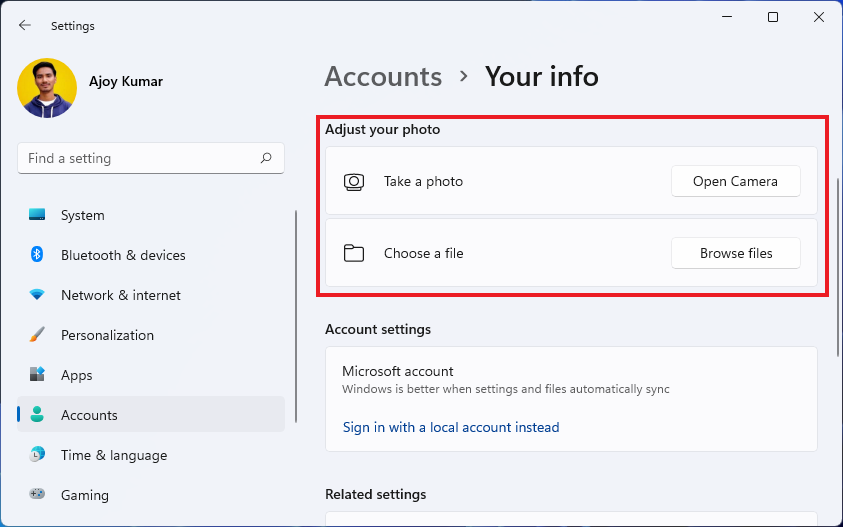 How To Change Your Windows 11 Account Picture Thecoderworld