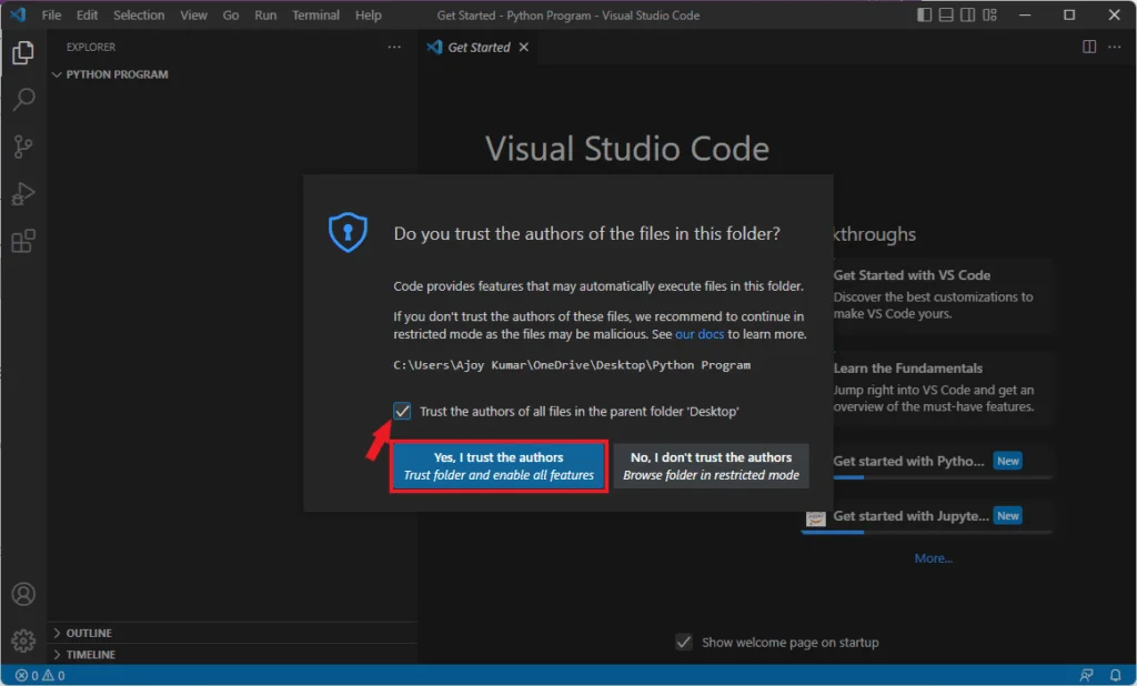 How to Setup Python in Visual Studio Code on Windows 11