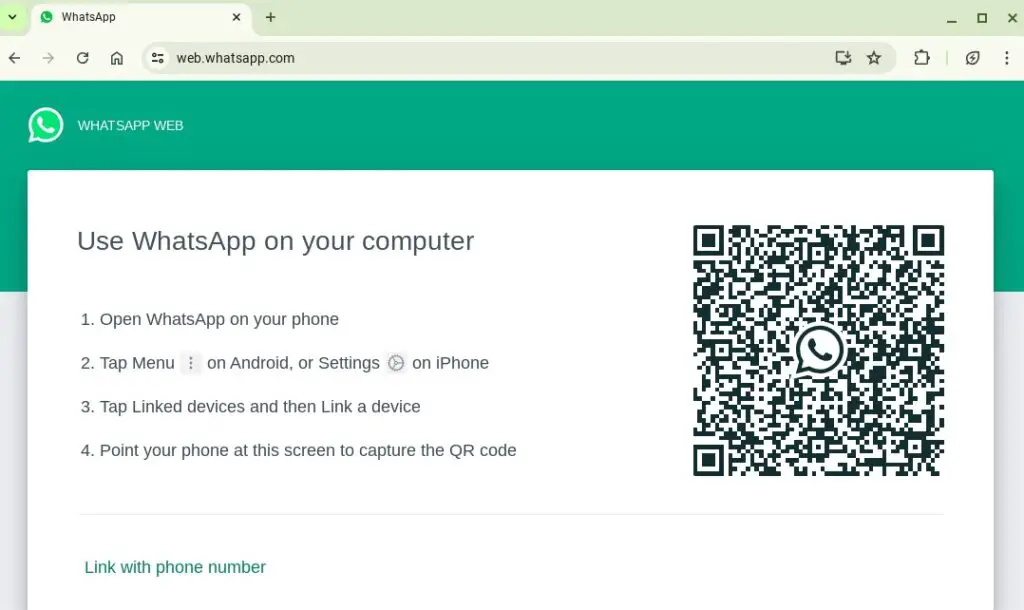 WhatsApp Web Interface