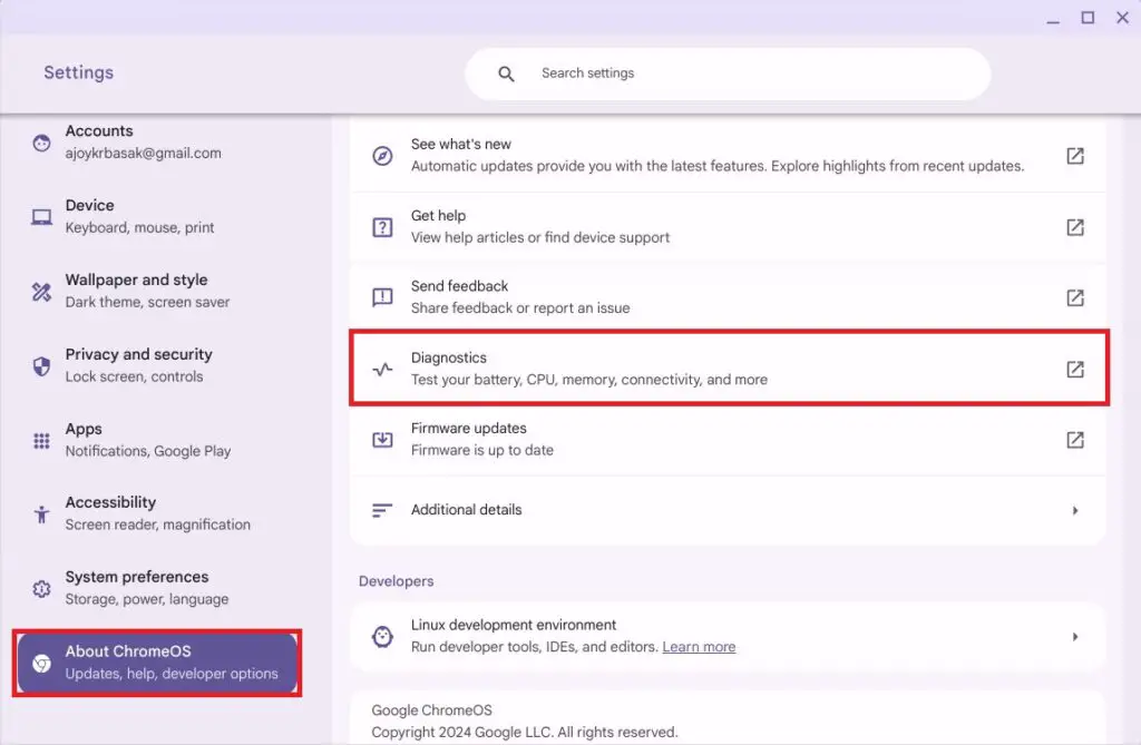 Diagnostics Tool Option