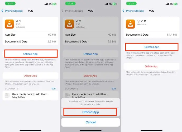 Reinstall VLC App TO Fix VLC Not Working on iPhone
